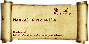 Maskal Antonella névjegykártya